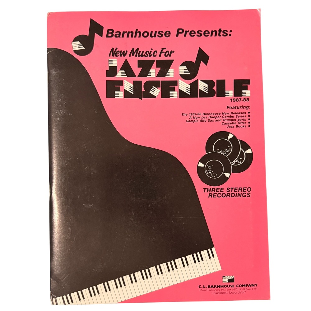 Barnhouse Presents New Music For Jazz Ensemble 1987-88 Booklet w Flexi Disc